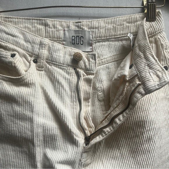 BDG High & Wide Corduroy Pants Cream Size 26 - Picture 4 of 11